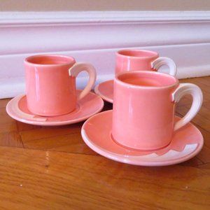 1980's Vintage - Fujimori by Kato Kogei - SOCIETY - 6 Pieces - Tea cup/saucer